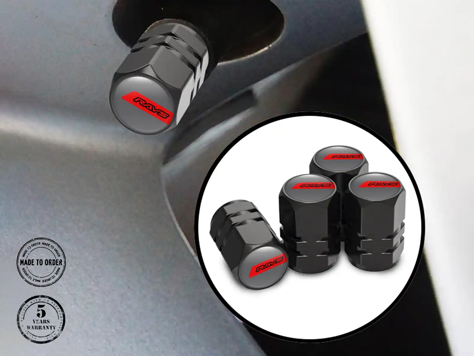 Rays Caps Valve Roues Voiture Style Alliage
